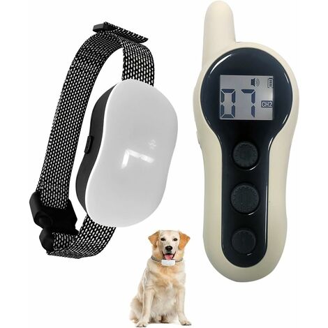 Collier De Dressage De Chien, Dispositif De Dressage De Chien De Collier De Télécommande Électronique, Bouchon D'aboiement, Trois Modes-HARRY