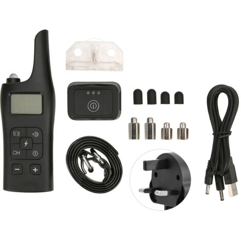Collier de Dressage Électronique 800m Imperméable avec Télécommande, Vibration et Avertissement, Prise UK 110240V