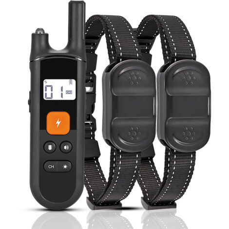 Collier de dressage électronique intelligent pour chien Dressage sûr sans blesser le chien Étanchéité IP67 Peut dresser deux chiens