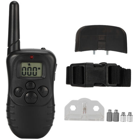 Collier de Dressage pour Chien 300M Étanche avec Affichage LCD - Collier à Choc et Vibration Télécommandé pour Chien
