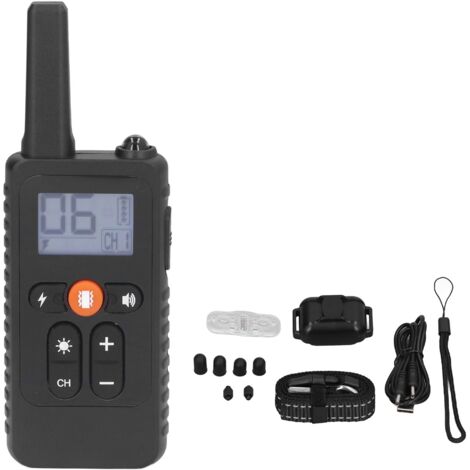Collier de Dressage pour Chien 800m, Télécommande, Imperméable IP67, LED, Rechargeable USB, pour Chiens de Plus de 3 Mois