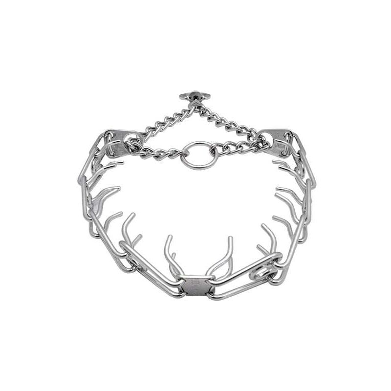 Coocheer - Collier de dressage pour chien, chaîne de stimulation en acier inoxydable 304, chaîne de contrôle réglable de 3,5 mm (24 pouces à 60 cm)