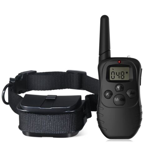 Collier de Dressage pour Chien - Collier Electrique pour Chien, avec Beep Vibra Choc Collier Dressage Chien étanche et Rechargeable 300 Mètre Collier Electrique pour Chien pour la Formation de Chien,M