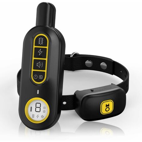 Collier de Dressage pour Chien, Collier Rechargeable Électrique avec Portée de 500M et 3 Modes- Bip,Vibration et Choc ,Collier de Dressage étanche pour Petits/Moyens/Grands Chiens