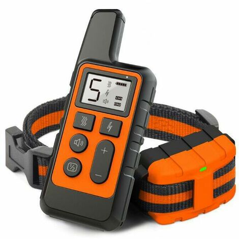 Collier de dressage pour chien étanche Pet 500m Télécommande rechargeable