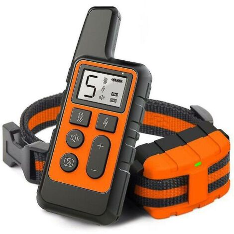 VOLAVO Collier de dressage pour chien étanche Pet 500m Télécommande rechargeable