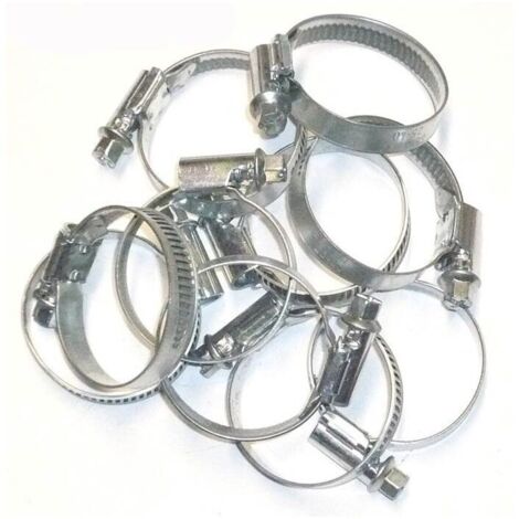 Collier de durite bande pleine 50 - 70 10 colliers
