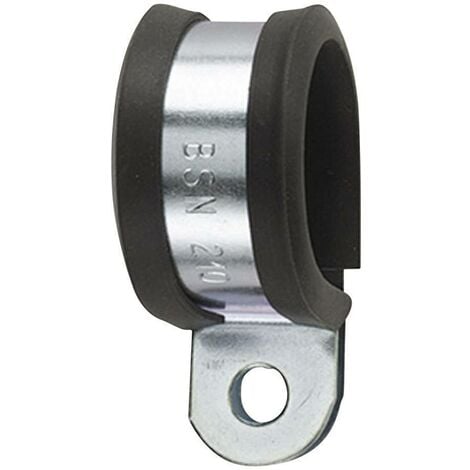Collier de fixation acier galvanisé et profilé PVC HellermannTyton AFCS16 166-50602 X73331