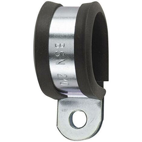 Collier de fixation acier galvanisé et profilé PVC HellermannTyton AFCS32 166-50605 X73878
