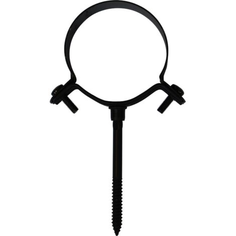 Collier de fixation mural noir - Ø 100