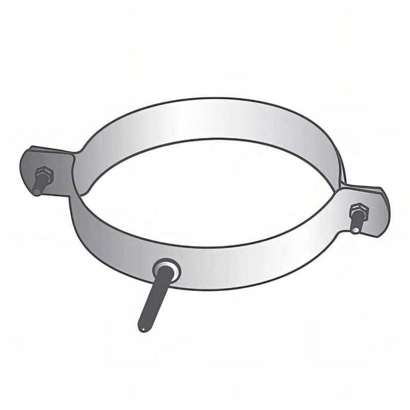 Collier de fixation murale d'aspiration d. 200 mm - AB-UCF200 Holzprofi