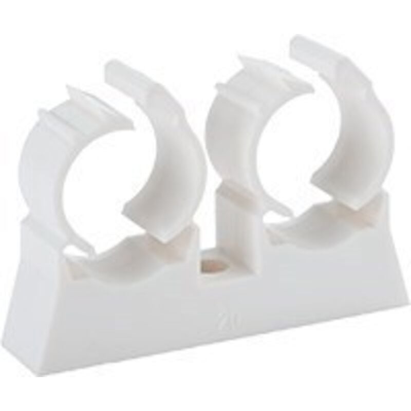 Collier de fixation double - Tub Ring - Ing fixation - Diamètre 20 mm - Boite de 50