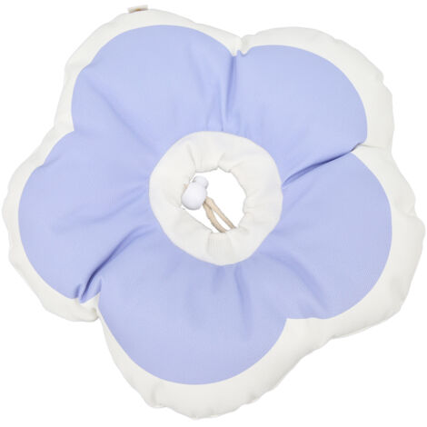 Collier de fleur pour chat, collerette cervicale ajustable et doux pour la convalescence, violet taille M