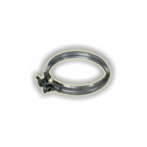 Collier de jonction simple paroi inox - Ø 100
