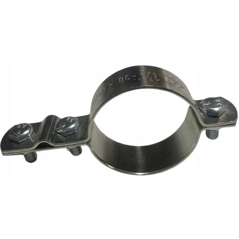 Collier de mise à la terre de protection contre la foudre pour tuyaux d'installation 1 1/2" ACIER GALVANISÉ