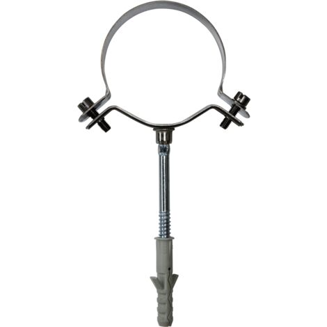 Collier de mur simple paroi inox - Ø 80