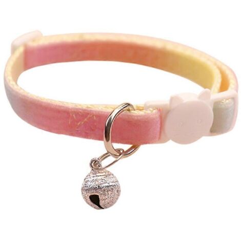 Collier de Noël arc-en-ciel pour chat, accessoire photo pour animaux, cadeau de Noël félin, collier lumineux décoratif.