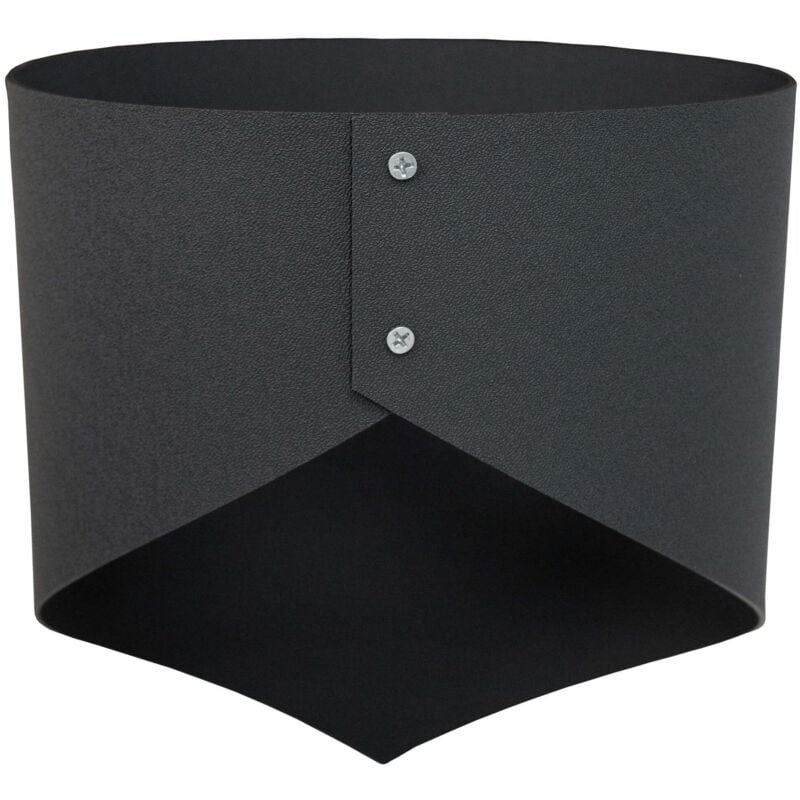 Collier de pente, bac à plantes, set de 2 pièces 30 x 23cm anthracite, aide à la plantation, par ex. sur une colline ou une pente