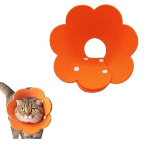 Collier de Protection Confortable pour Chien et Chat en Tissu EVA Doux Réglable et Léger