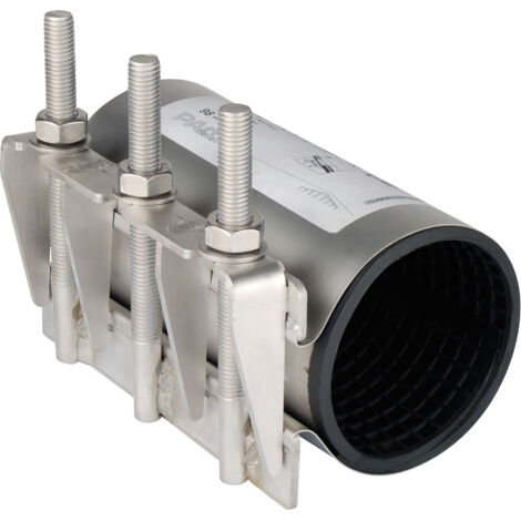 Collier de réparation inox 3 tirants type AB joints EPDM - Série 1407 Ø68/76