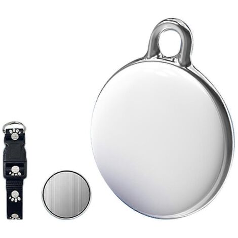 Collier de repérage pour chien - Collier de repérage circulaire blanc