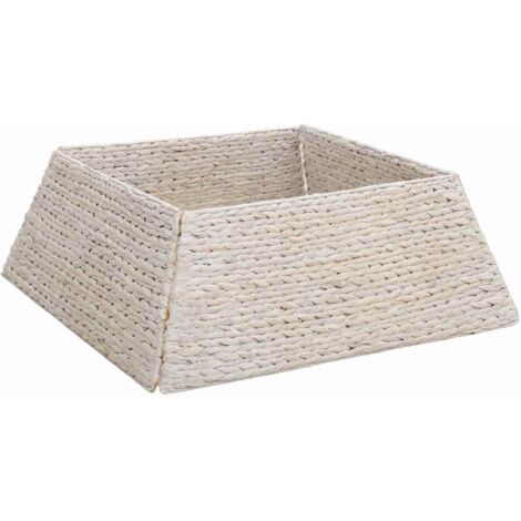 Collier de sapin de Noël Blanc 70 x 70 x 28 cm Jacinthe d'eau CFW350428
