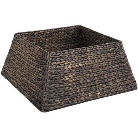 Collier de sapin de Noël Noir 60 x 60 x 28 cm Jacinthe d'eau CFW408351