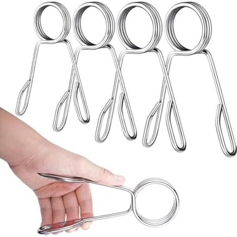 Collier De Sécurité Pour Haltère - Collier À Ressort 50 mm - Pour Barre De 2 Pouces - Usage En Salle De Sport Ou À Domicile - Lot De 4