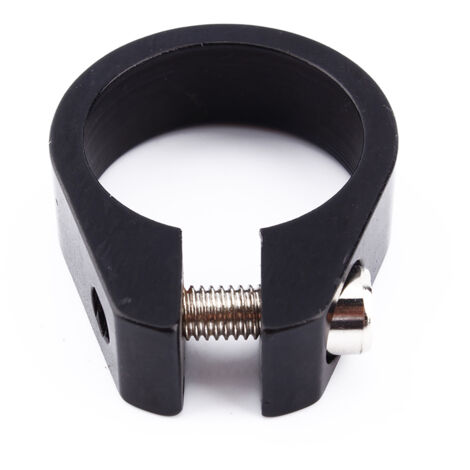 Collier de selle vélo VTT, support tige 31.8mm acier inoxydable noir