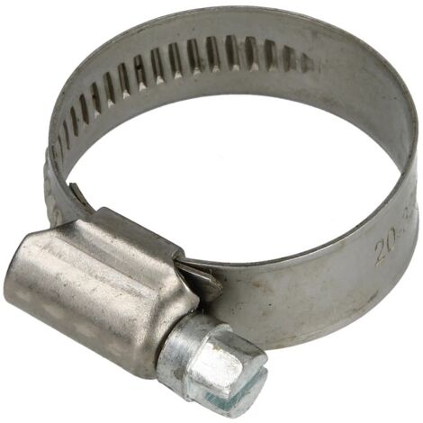 Collier de serrage 12 mm inox plage de serrage 20 - 32 mm