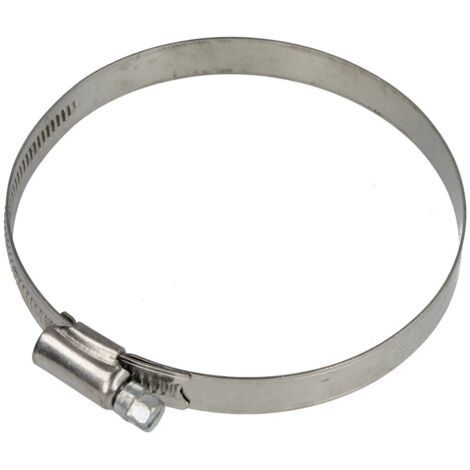 Collier de serrage 12 mm inox plage de serrage 80 - 100 mm