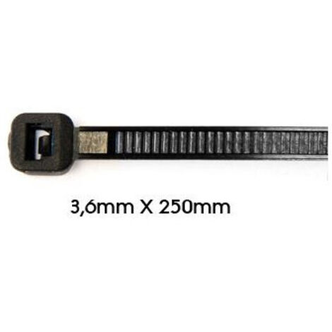 Collier de serrage 3,6 x 250 mm Sac de 100