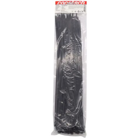 COLLIER DE SERRAGE 4,8 x 400 NOIR 100 pièces NS