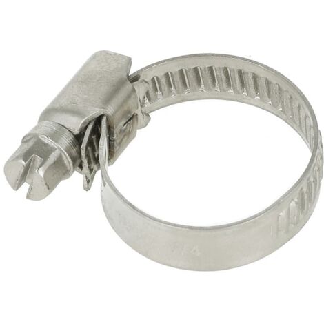 Collier de serrage 9 mm inox plage de serrage 16 - 27 mm