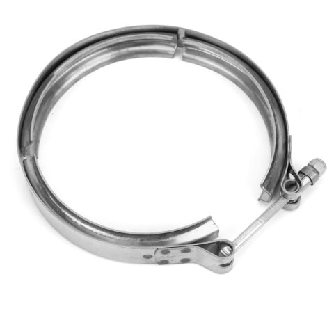 Collier de Serrage à Bande en V D'échappement, Collier de Serrage pour Turbocompresseur 186917 en Acier Inoxydable adapté pour Cummins 855 Turbo Bride à Bande en V 140-150 Mm.
