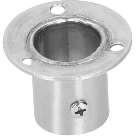 Collier de serrage à flasque [Bracket de Tube pour Armoire] Support de Tube Épais Inoxydable Φ25 avec Base à Flasque - 10 Sets avec Fixations à Vis pour Installation Facile