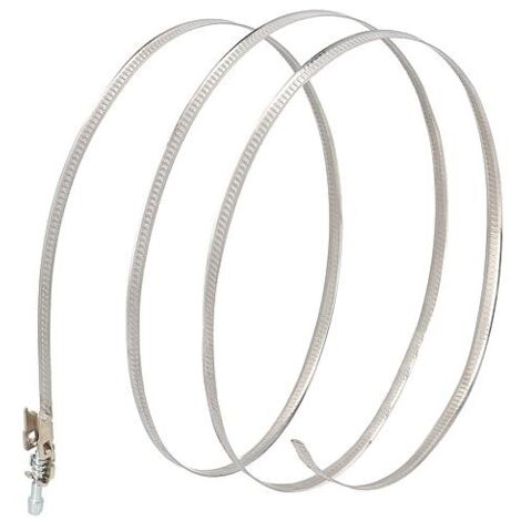 Collier de serrage à vis sans fin Ø60-325/9 W1 acier inox