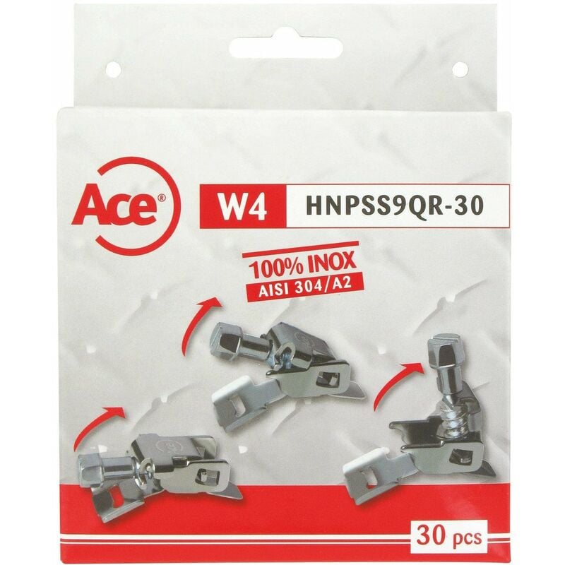 Collier de serrage bg 30 boitiers 9 mm - inox