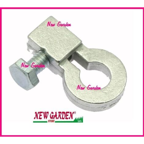 Collier de serrage adaptable avec bague spécifique pour câbles de frein ou de transmission 450179