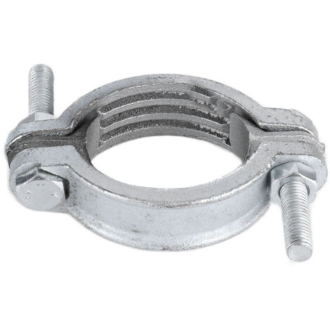 Collier de Serrage Ajustable en Acier Galvanisé pour Tuyaux 76-94mm, Anneaux Caoutchouc