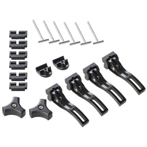 Collier de serrage arrière et avant en aluminium compatible avec les couvre-bennes rigides à trois volets pour camionnettes