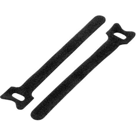 Collier de serrage auto-agrippant TRU COMPONENTS TC-MGT-310BK203 1593233 pour grouper partie velours et partie agrippante (L x l) 310 mm x 16 mm noir S025221