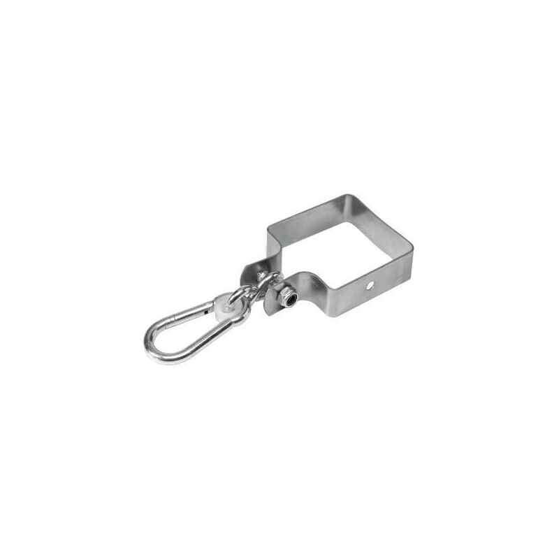 Collier de serrage carré, mousqueton sur rouleau en nylon pour poutre pivotante