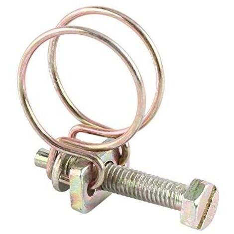 Collier de serrage de tuyau d'eau à double fil réglable pour plomberie (21 mm-25 mm)
