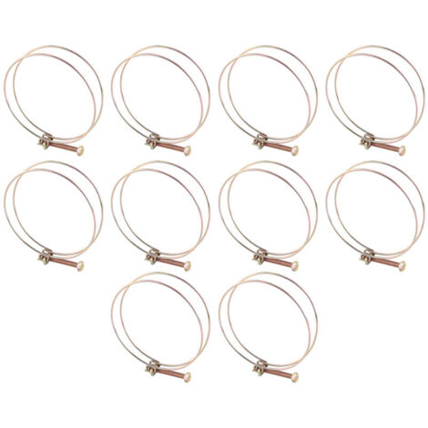Collier de serrage double fil pour tuyau d'arrosage, clip de fixation pour tuyau (94 mm - 100 mm)