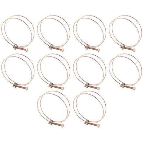 Collier de serrage double fil pour tuyau d'arrosage, clip de fixation pour tuyau (94 mm - 100 mm)