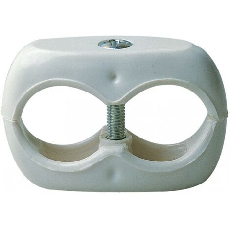 Collier de serrage double plastique 13x13 mm (Par 100)