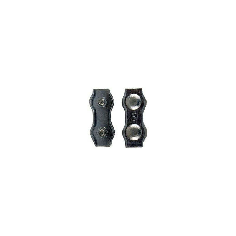 Collier de serrage duplex, acier, électrozingué 5.0mmx50 M5 (Par 50)