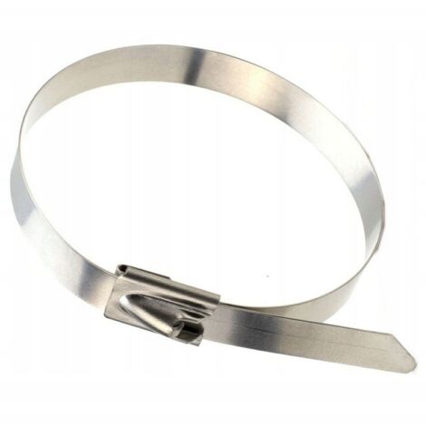 Collier de serrage en acier 10 x 500 mm zip en acier inoxydable