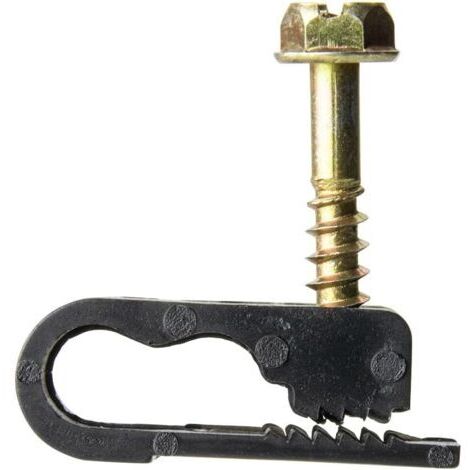 Collier de serrage flexible à double câble (100 pièces/noir)